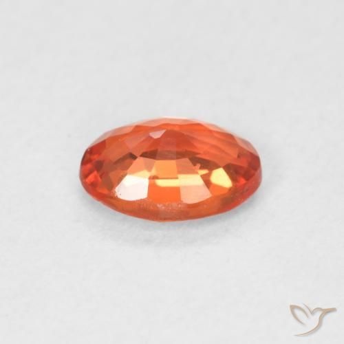 9,17 ctw natürlicher rötlich-orange Saphir, Oval, VVS-VS