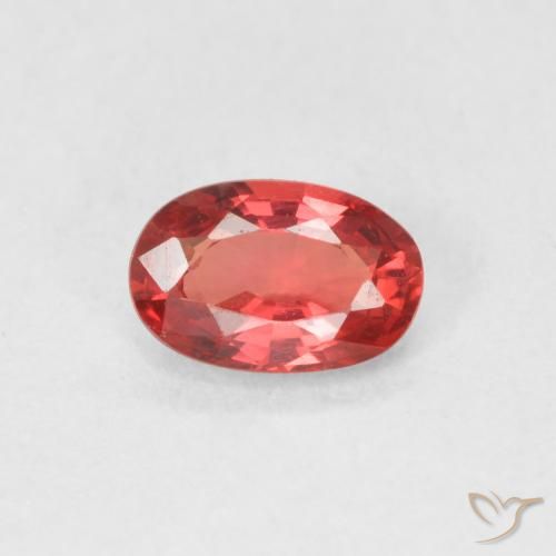 0.54ct Natürlicher Scharlachrot Saphir, Oval, VVS-VS