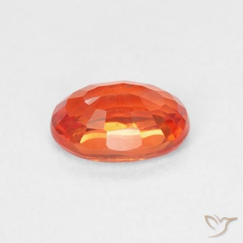 9,17 ctw natürlicher rötlich-orange Saphir, Oval, VS