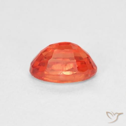9,17 ctw natürlicher rötlich-orange Saphir, Oval, VS