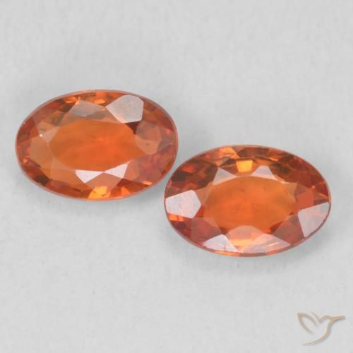 1.16ctw Natürlicher hellorange Saphir, Oval, VVS-VS