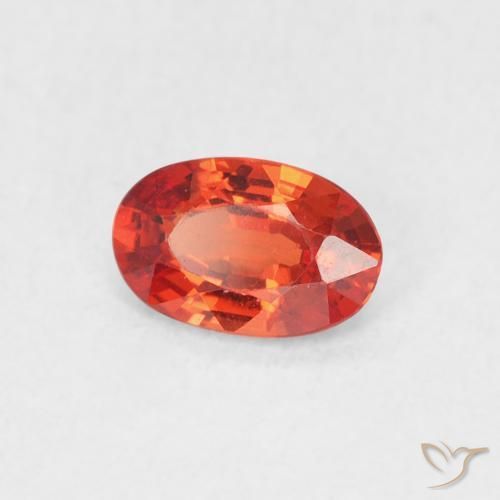 9,17 ctw natürlicher Mittelrot Saphir, Oval, VVS-VS