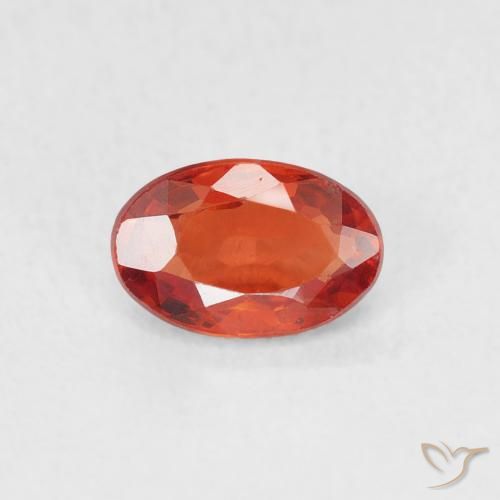 0.63ct Natürlicher Intensives Rot Saphir, Oval, VVS-VS