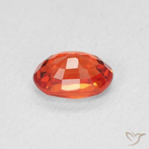 9,17 ctw natürlicher Amber Orange Saphir, Oval, VVS-VS