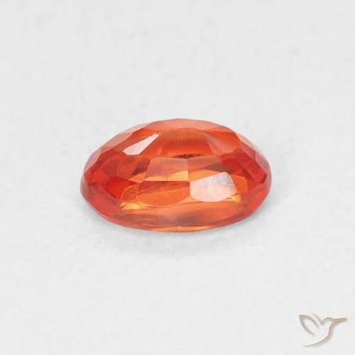 9,17 ctw natürlicher rötlich-orange Saphir, Oval, VVS-VS