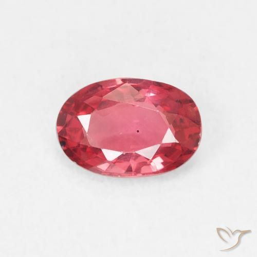 0.47ct Natürlicher Mittelrot Saphir, Oval, VVS-VS