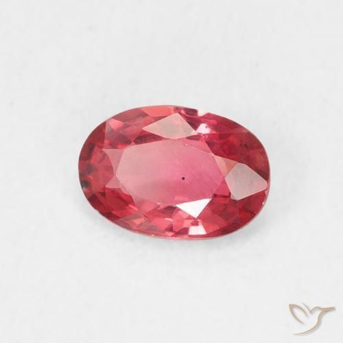 9,17 ctw natürlicher Mittelrot Saphir, Oval, VVS-VS