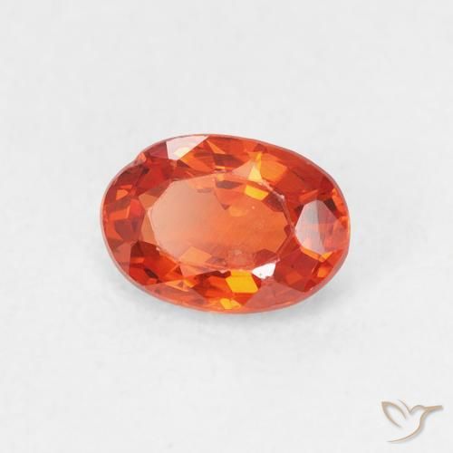 9,17 ctw natürlicher Warmes Orange Saphir, Oval, VS