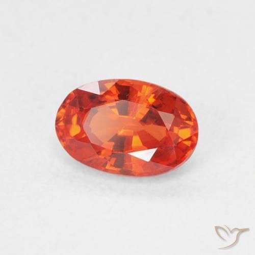 9,17 ctw natürlicher Feuerorange Saphir, Oval, VS