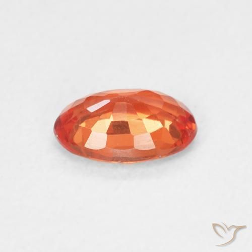 9,17 ctw natürlicher Warmes Orange Saphir, Oval, VS