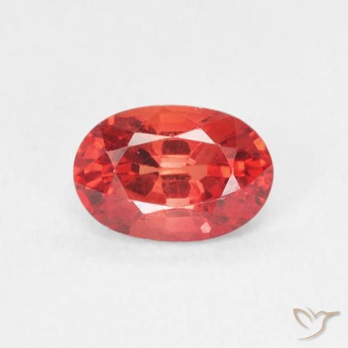 0.73ct Natürlicher Intensives Rot Saphir, Oval, VVS-VS