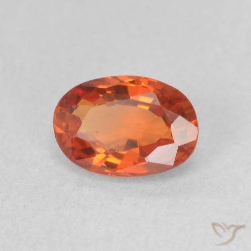 9,17 ctw natürlicher Mittelorange Saphir, Oval, VVS-VS