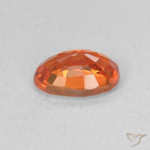 9,17 ctw natürlicher Mittelorange Saphir, Oval, VVS-VS