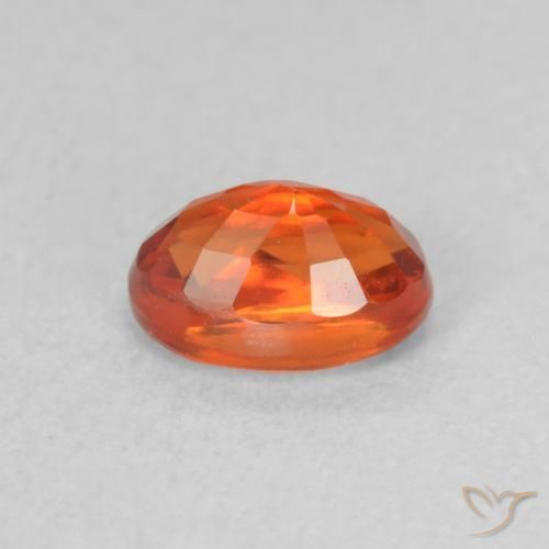 9,17 ctw natürlicher rötlich-orange Saphir, Oval, VVS-VS