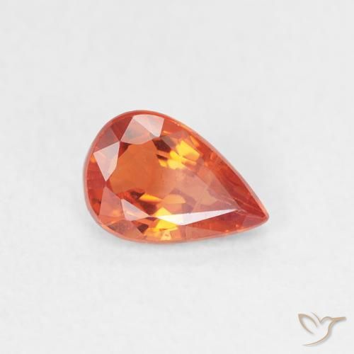 9,17 ctw natürlicher Mittelrot Saphir, Birnenform, VS