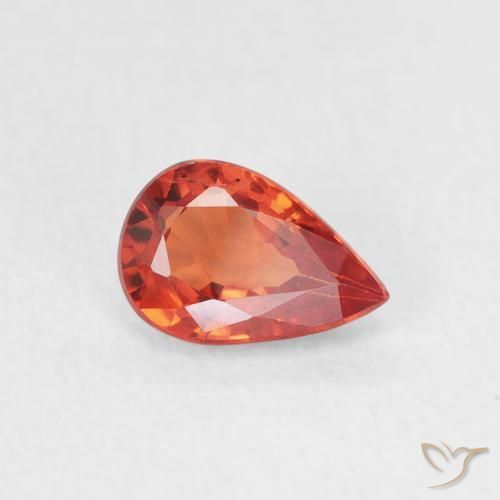 9,17 ctw natürlicher Warmes Orange Saphir, Birnenform, VS