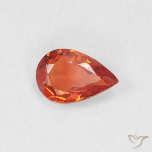 9,17 ctw natürlicher Mittelorange Saphir, Birnenform, VS