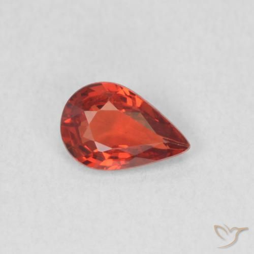 9,17 ctw natürlicher Hellrot Saphir, Birnenform, VVS-VS