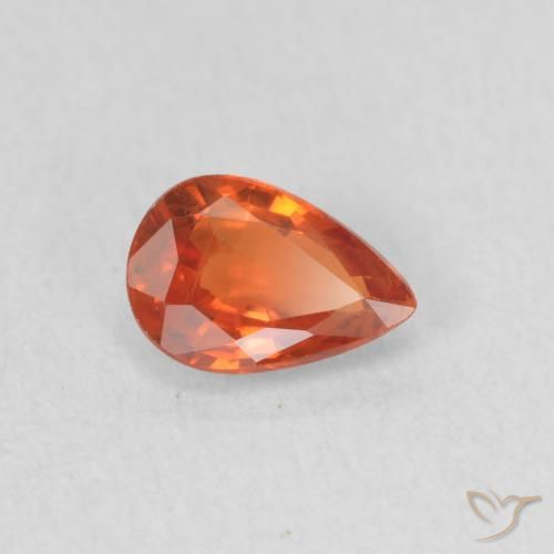 9,17 ctw natürlicher Mittelorange Saphir, Birnenform, VS
