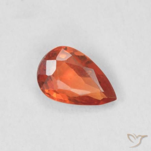 0.51ct Natürlicher Leuchtendes Purpurrot Saphir, Birnenform, VS