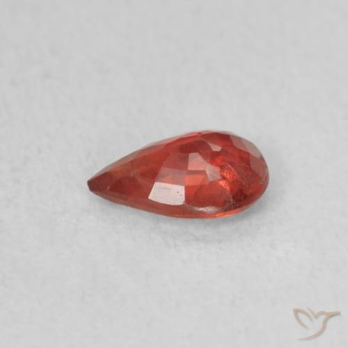 9,17 ctw natürlicher Leuchtendes Purpurrot Saphir, Birnenform, VS
