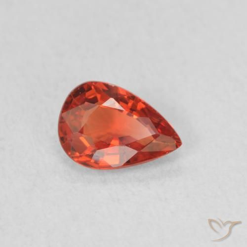 9,17 ctw natürlicher Leuchtendes Purpurrot Saphir, Birnenform, VS