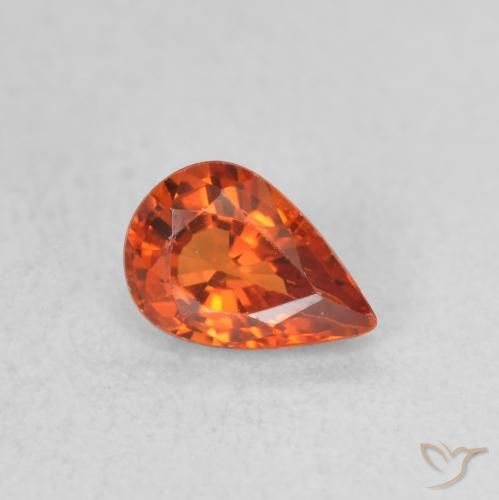 9,17 ctw natürlicher Feuerorange Saphir, Birnenform, VVS-VS