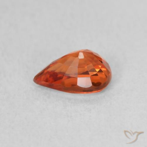 9,17 ctw natürlicher Feuerorange Saphir, Birnenform, VVS-VS