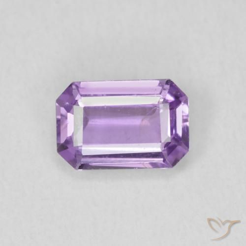 0.68ct Natürlicher Hellrosa Violett Saphir, Smaragdschliff, VS