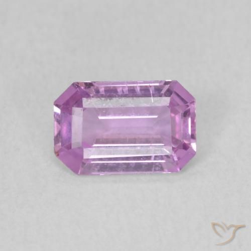 0.60ct Natürlicher Lila Lila Saphir, Smaragdschliff, VVS-VS