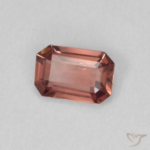 9,17 ctw natürlicher orange-rosa Saphir, Oktagonschliff, VVS-VS