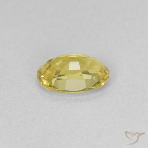 9,17 ctw natürlicher Hell Gold Saphir, Oval, VVS