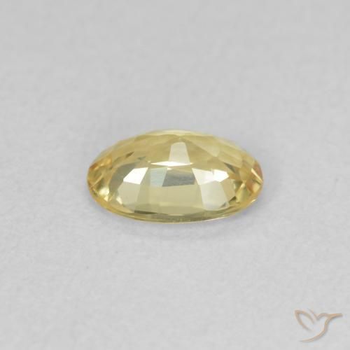9,17 ctw natürlicher Mittelgelb Saphir, Oval, VVS
