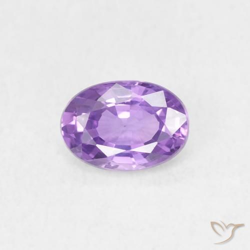0.58ct Natürlicher Mittelrosa Violett Saphir, Oval, VS