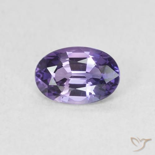0.63ct Natürlicher Traubenviolett Saphir, Oval, VVS