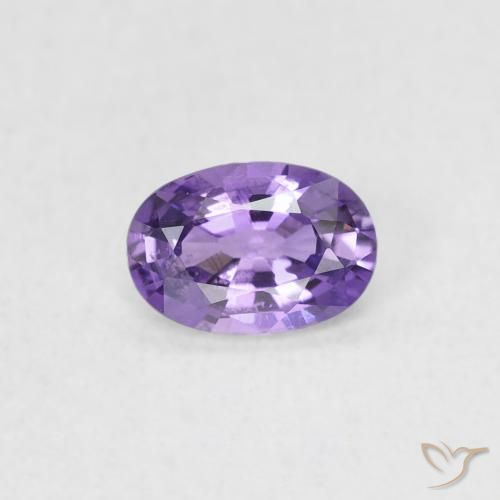 0.45ct Natürlicher Helles Traubenviolett Saphir, Oval, VVS-VS