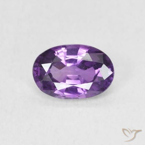 0.67ct Natürlicher Intensives Violett Saphir, Oval, VVS