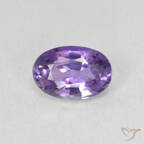 0.60ct Natürlicher tiefviolett Saphir, Oval, VVS-VS