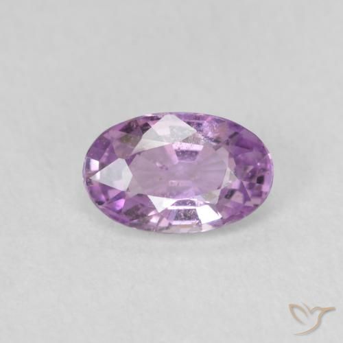 0.55ct Natürlicher Mittleres Rosa-Lila Saphir, Oval, VVS-VS