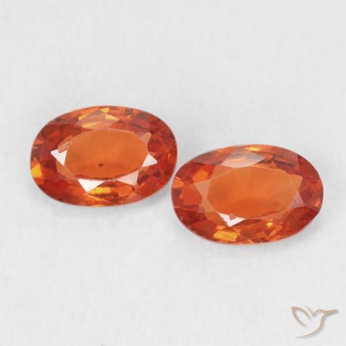 1.18ctw Natürlicher Amber Orange Saphir, Oval, VS-SI