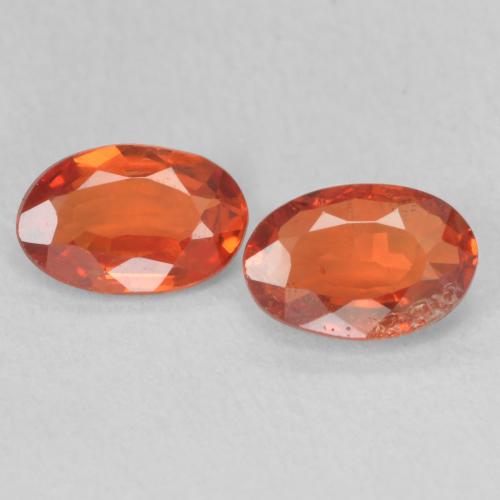 1.04ctw Natürlicher Amber Orange Saphir, Oval, VS-SI