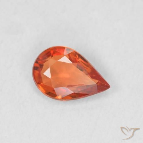 9,17 ctw natürlicher Mittelorange Saphir, Birnenform, VVS