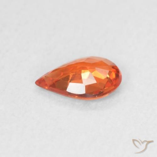 9,17 ctw natürlicher Mittelorange Saphir, Birnenform, VVS
