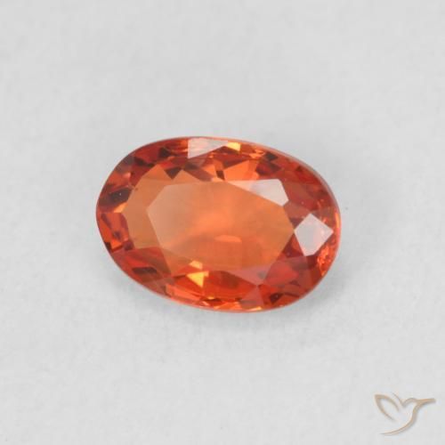 9,17 ctw natürlicher Feuerorange Saphir, Oval, VVS