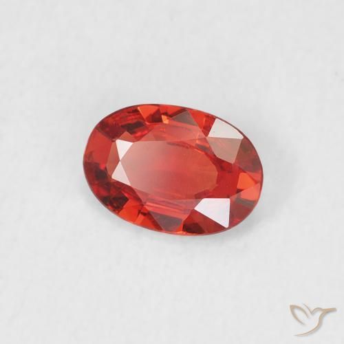 9,17 ctw natürlicher Hellrot Saphir, Oval, VVS