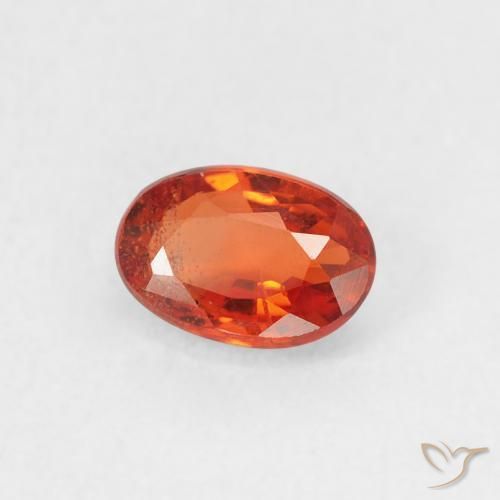 9,17 ctw natürlicher Feuerorange Saphir, Oval, VS