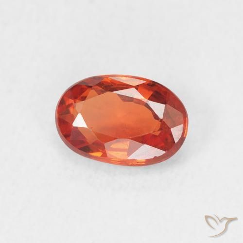 9,17 ctw natürlicher Feuerorange Saphir, Oval, VS