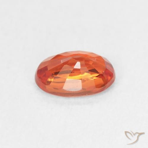 9,17 ctw natürlicher Feuerorange Saphir, Oval, VS