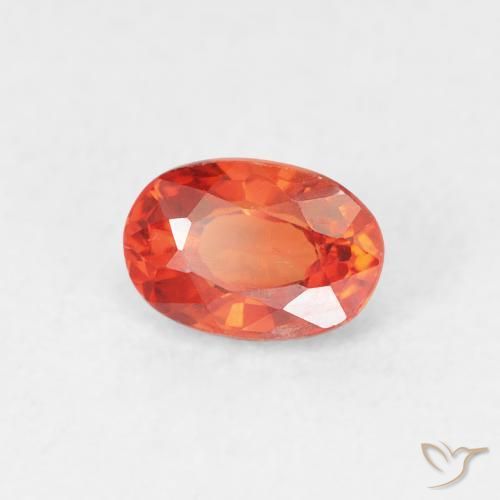 9,17 ctw natürlicher Mittelorange Saphir, Oval, VS