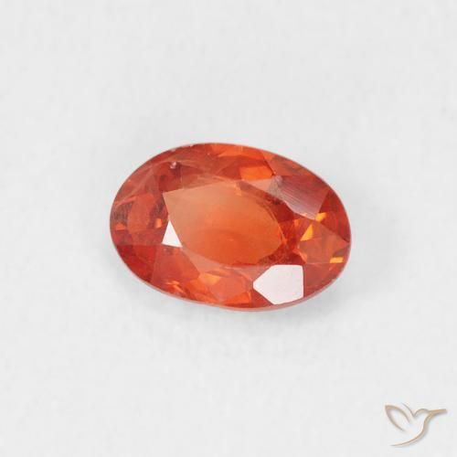9,17 ctw natürlicher Amber Orange Saphir, Oval, VS